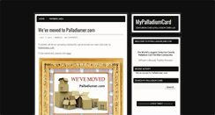 Desktop Screenshot of mypalladiumcard.com