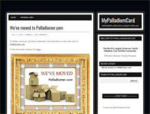 Tablet Screenshot of mypalladiumcard.com